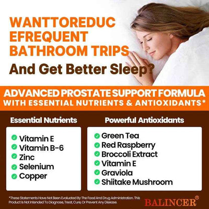 Minerals and vitamins - Helps relieve urinary frequency, bladder control, urination discomfort, prostate health