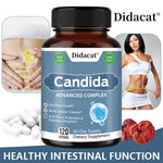 Candida Advanced Complex, Intestinal Supplement, Digestive Support, Constipation, Weight Loss, with Probiotic Digestive Enzymes