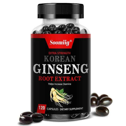 Korean Red Ginseng Extract - Enhances Endurance, Strength and Mood BalanceStrong for energy, stamina and focus