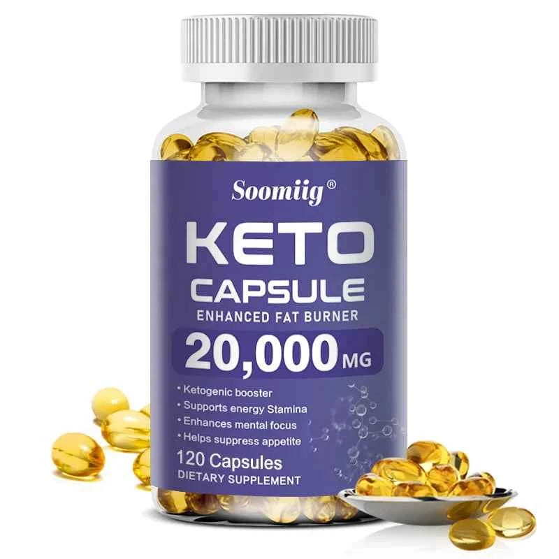 Weight Loss 100% Organic Keto Detox Capsules Flat Belly Deep Cleansing Detox Provides Energy Fat Burning Appetite Suppressant