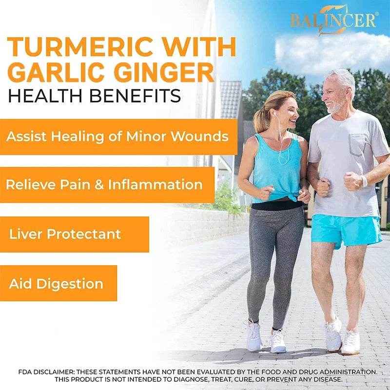 Balincer Turmeric Extract - helps fast absorption of vitamins and anti-inflammatory, joint muscle, immune system health