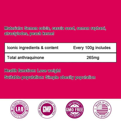 Fat Burning and Weight Loss Supplement, Eliminate Cellulite, Shape Slim Body, Detoxify, Promote Intestinal Peristalsis