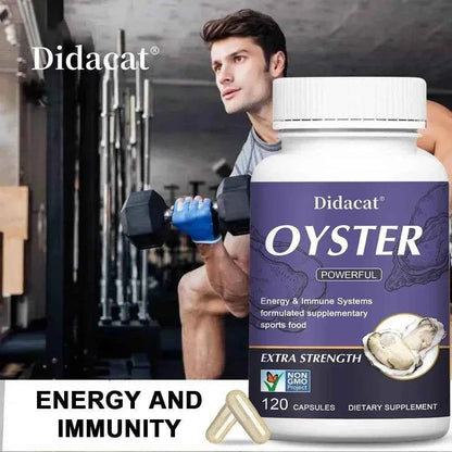Oyster Supplement - Natural Vitamins, Minerals &amp; Nutritional Supplement - Energy &amp; Immune System, Physical Endurance