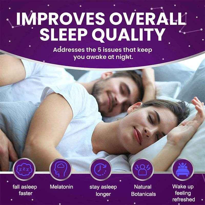 Sleep Supplement - Melatonin + Natural Plant Extracts, Promotes Healthy Sleep Cycles, Supports Immune Health, Antioxidant