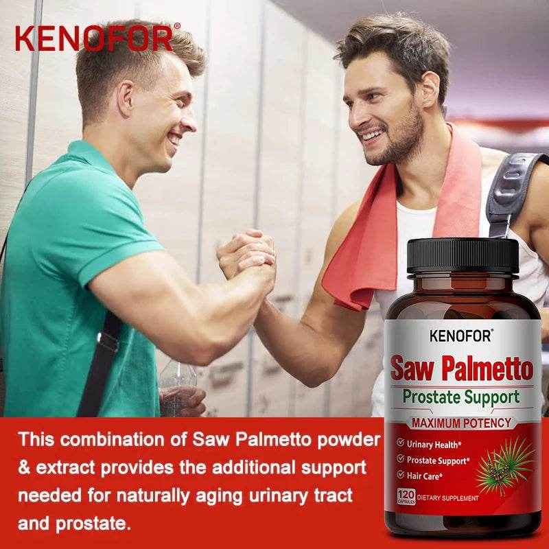 KENOFOR Saw Palmetto Extract Supplement - Supports Good Sleep, Prostate and Urinary Tract Health, Promotes Hair Growth