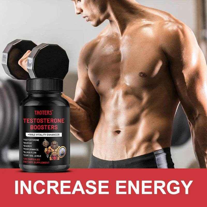 Taoters Male Vitality Booster - with Vitamins and Minerals - Supports Muscle, Energy, Performance, Blood Flow