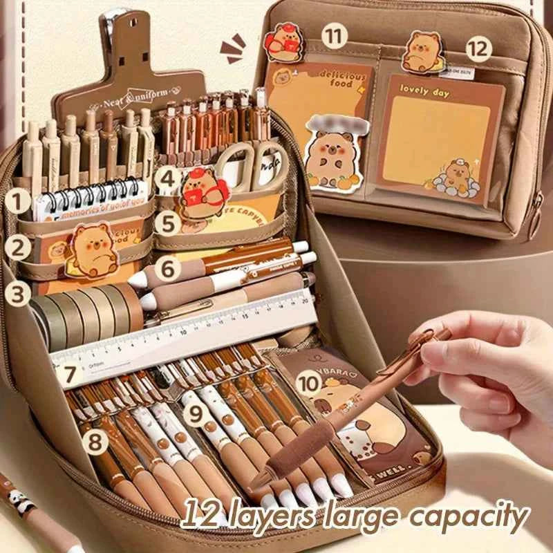 Cute Capybara Stationery Gift Set