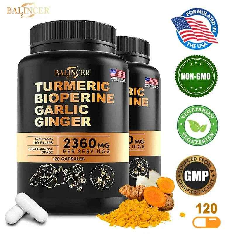 Balincer Turmeric Extract - helps fast absorption of vitamins and anti-inflammatory, joint muscle, immune system health