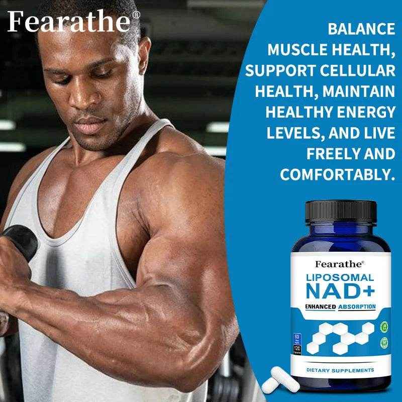 VIVALIFER Liposomal NAD+ Supplement for Super Absorption, Anti-Aging, Energy and DNA Repair, Brain Function