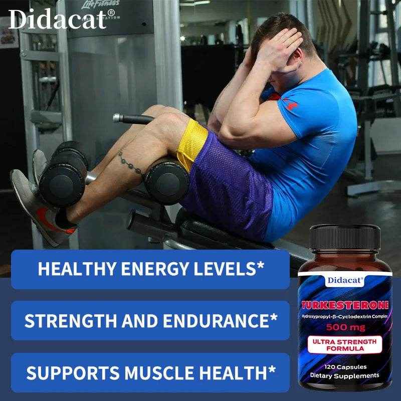 Didacat Turkish Sterol - 500mg, Supplement, Supports Strength, Muscle Health, Balanced Energy Levels