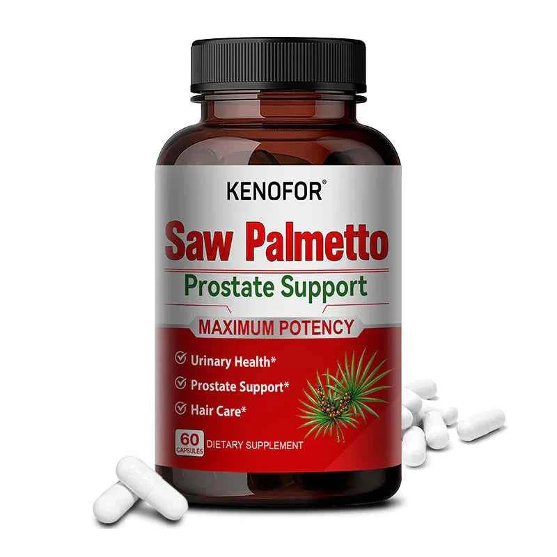 KENOFOR Saw Palmetto Extract Supplement - Supports Good Sleep, Prostate and Urinary Tract Health, Promotes Hair Growth
