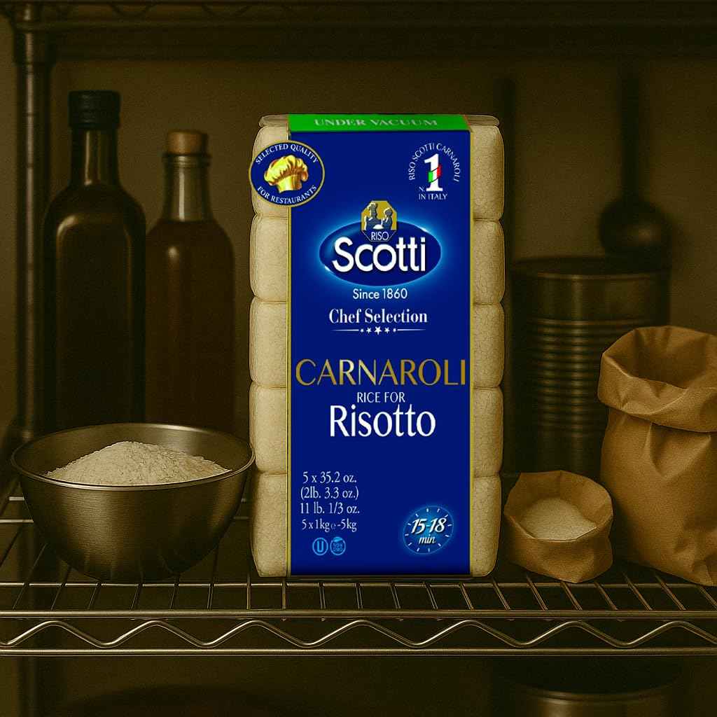 Riso Scotti Carnaroli Risotto Rice – 5x1 kg (11 lb)