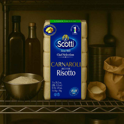 Riso Scotti Carnaroli Risotto Rice – 5x1 kg (11 lb)