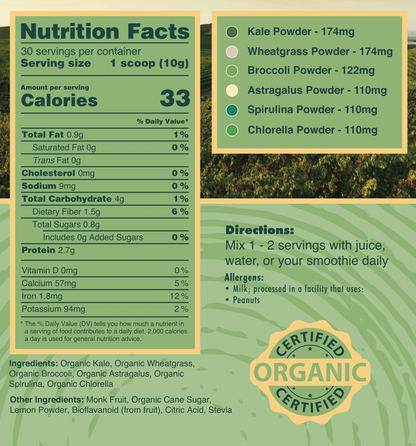 Sweet Greens &amp; Organic Tropics