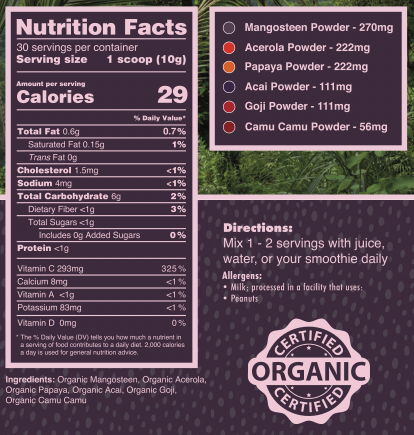 Sweet Greens &amp; Organic Tropics