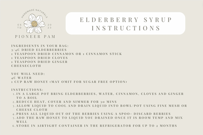 Immunity Combo: Immune System &amp; Respiratory Support- Mullein Tincture + Elderberry Kit + Mullein Tallow 