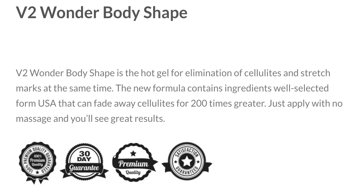 V2 Revolution Stretch Mark &amp; Cellulite Solution