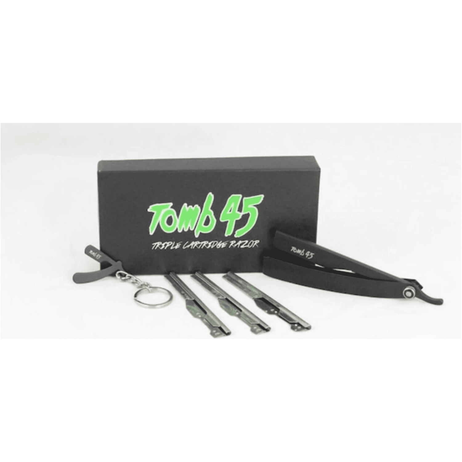 Tomb 45 Triple Cartridge Razor Handle - Black by Pasteur Pharmacy