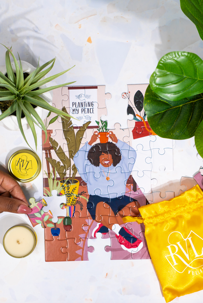 Planting Peace | 48 Piece Puzzle &amp; Candle Gift Set