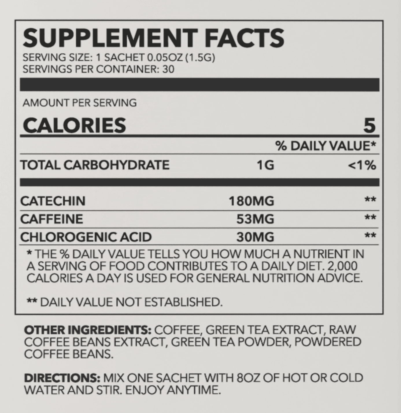 Zen Energy Green Tea &amp; Coffee