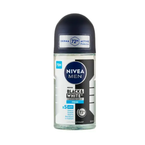 Nivea Black &amp; White Invisible Fresh Anti-perspirant 72 H, 50ml by Pasteur Pharmacy