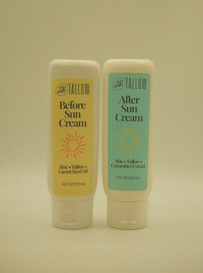 Tallow After Sun Cream - Natural Sunburn Relief &amp; Skin Recovery with Calendula, Aloe &amp; Lavender
