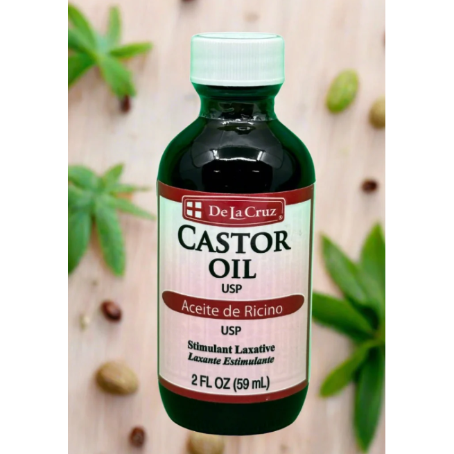 De La Cruz Castor Oil, Pure For Hair &amp; Skin - 2 Fl Oz by Pasteur Pharmacy