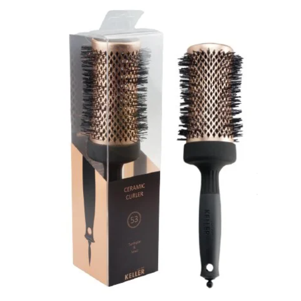 Keller Copper-Line 53mm Tourmalin &amp; Ionic 53mm Ceramic Curler by Pasteur Pharmacy
