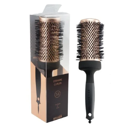 Keller Copper-Line 53mm Tourmalin &amp; Ionic 53mm Ceramic Curler by Pasteur Pharmacy