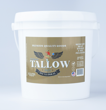 Bulk Grass-Fed Beef Tallow for Soap, Skincare &amp; Candles | 2,8,16 lbs | Maker-Proven Quality