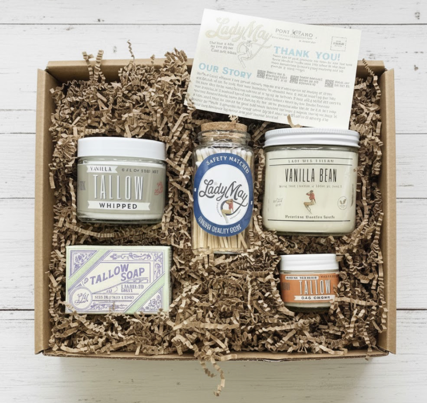 Vanilla Bean Tallow Gift Set For Nourished Skin And Hydration