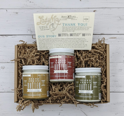 Tallow Man Beard Butter 9oz Trio – Men&