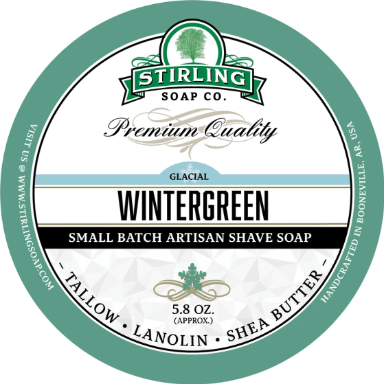 Stirling Soap Co. Glacial - Wintergreen Shaving Collection by Pasteur Pharmacy