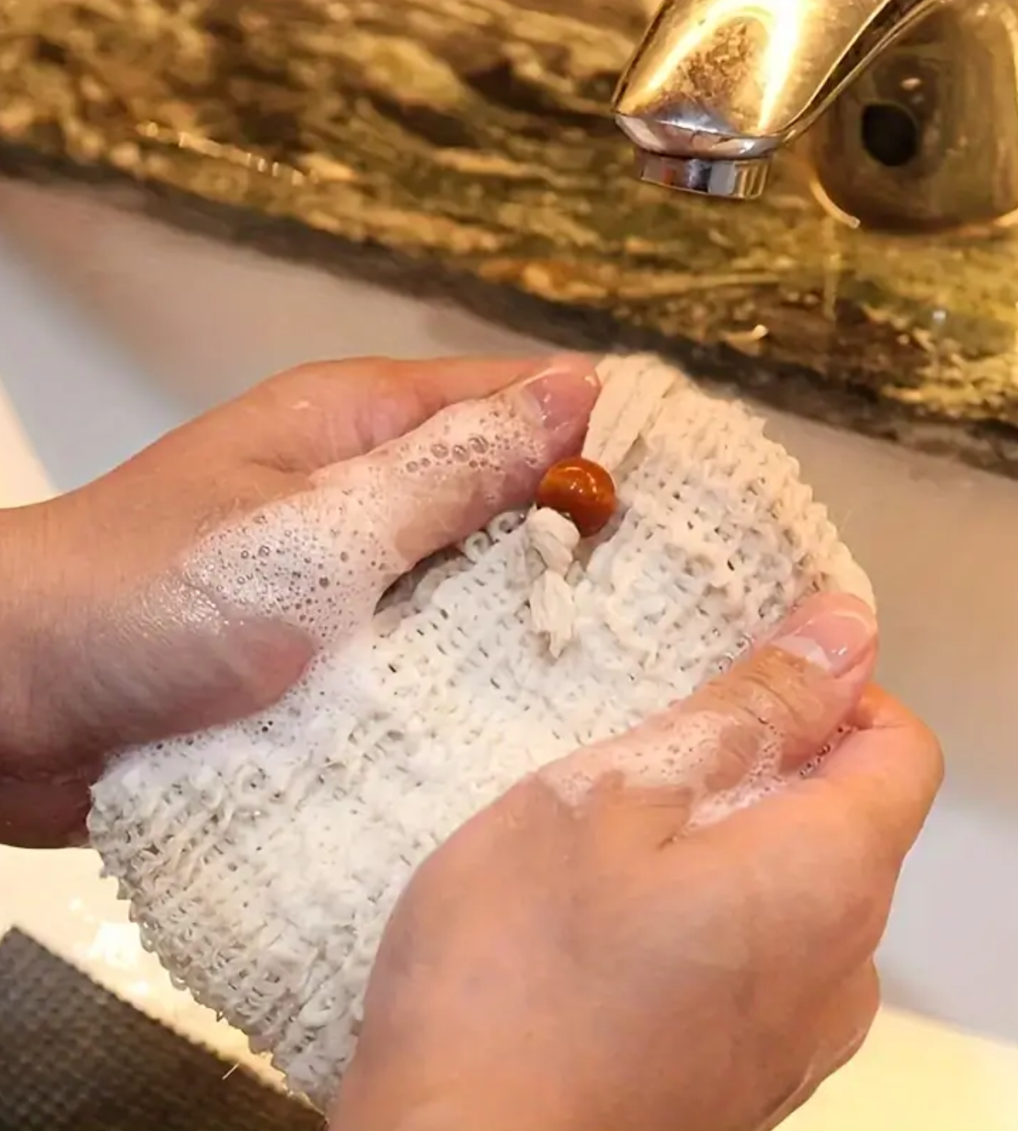 All Natural Sisal Soap Saver Bag by Bumble Holler Farm
