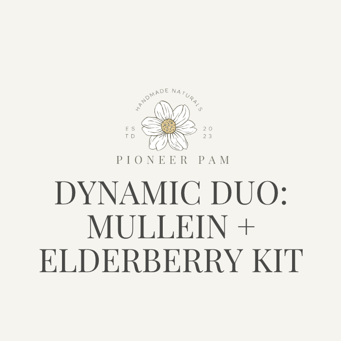 Dynamic Duo: Immune &amp; Respiratory Support- Mullein Tincture + Elderberry Kit 