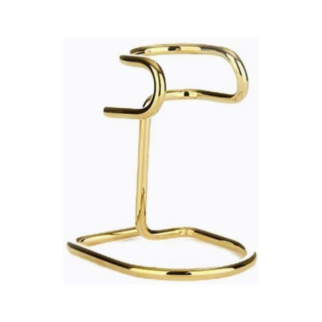 Omega Gold Metal Shaving Brush Stand by Pasteur Pharmacy