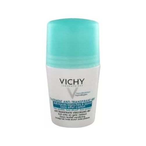 Vichy 48HR Anti-Transpirant Anti-Stains Roll-On Deodorant 50ml by Pasteur Pharmacy
