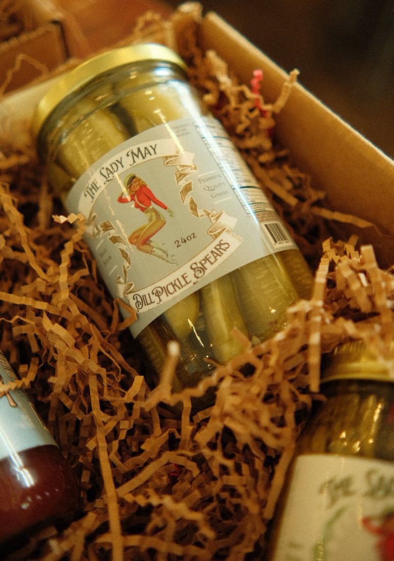 Deluxe Bloody Mary Gift Box - Complete Bar Set with Mix, Hot Sauce &amp; Pickled Veggies | Lady May