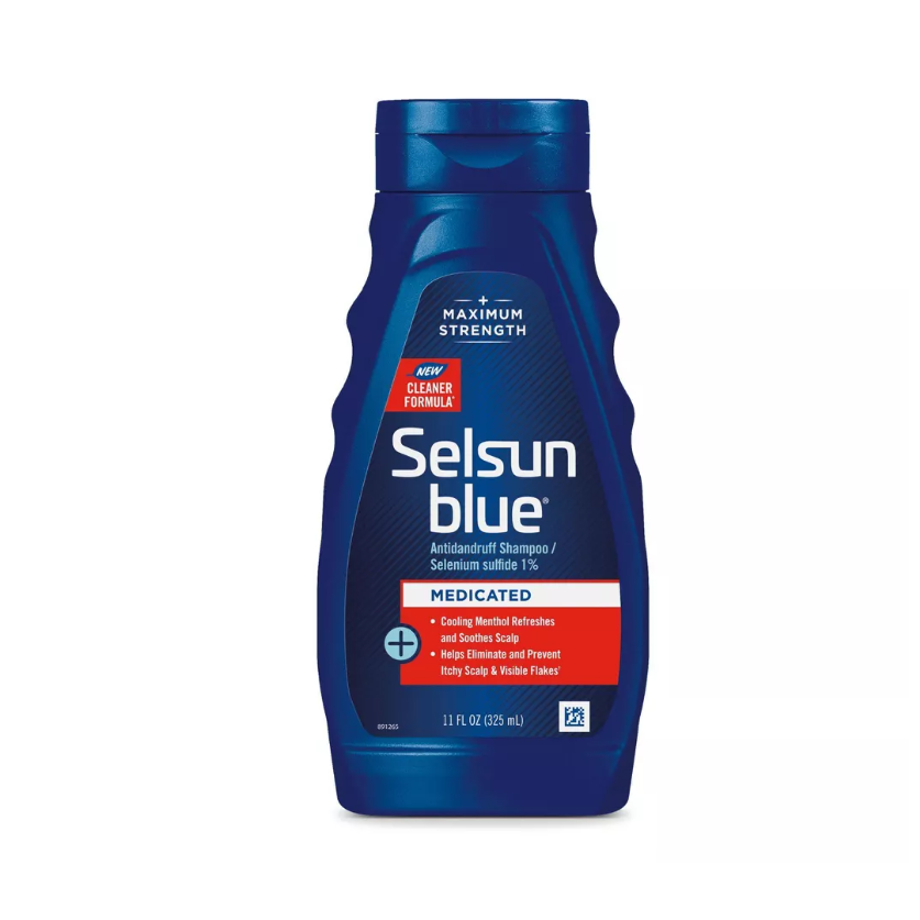 Selsun Blue Antidandruff Shampoo, Maximum Strength, Medicated 11 Fl Oz by Pasteur Pharmacy