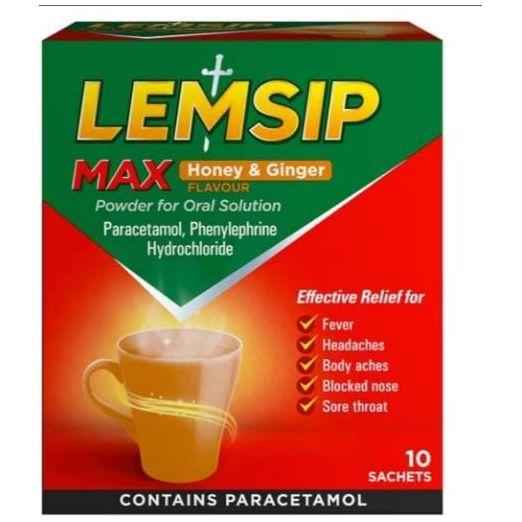 Lemsip Max Honey &amp; Ginger 10pk