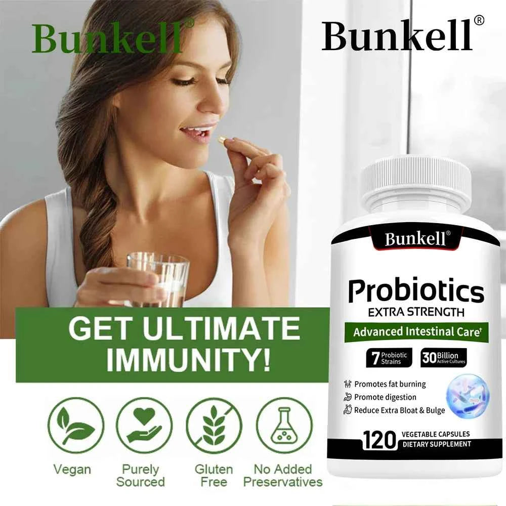 Probiotics - Supports Gut Health, Nutrient Digestion, Weight Management, Metabolism, and Calorie Control - 120 Capsules