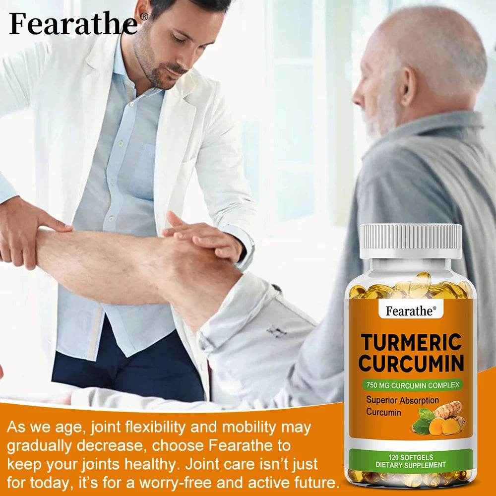 Organic Turmeric Capsules - Phytosome Supplement to Support Joint, Brain and Heart Health