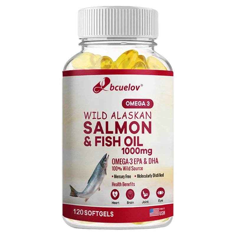 Omega 3 EPA/DHA Fish Oil 1000 mg - Fish Oil Supplement - Supports Heart Health, Pain Relief &amp; Cognitive Function, 120 Capsules