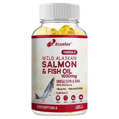 Omega 3 EPA/DHA Fish Oil 1000 mg - Fish Oil Supplement - Supports Heart Health, Pain Relief &amp; Cognitive Function, 120 Capsules