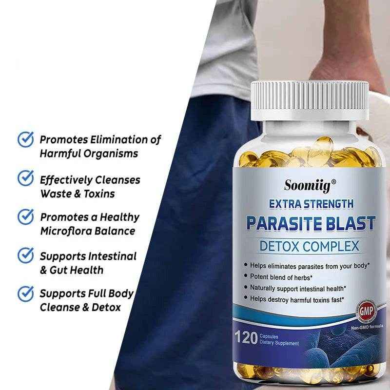Parasite Detox - Gut Health Supplements - Gut Health - Boosts Immune System - Supports Cleansing and Detoxification