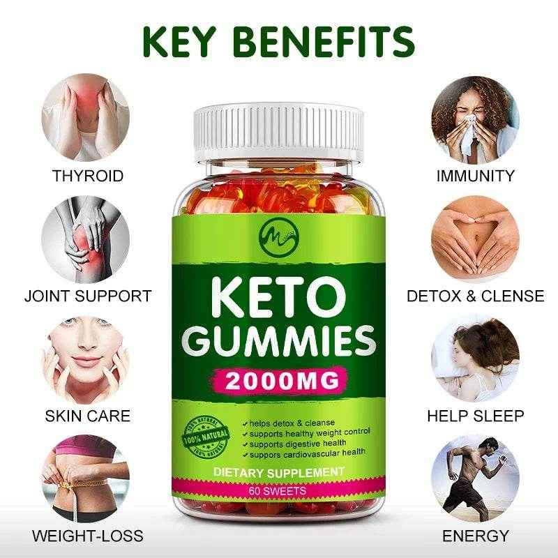 Keto Gummies - ACV Keto Gummies Apple Cider Vinegar Gummies for Women &amp; Men, Keto Apple Cider Vinegar Supplement