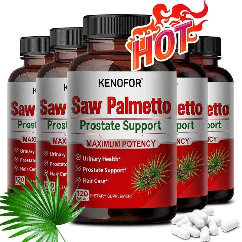 KENOFOR Saw Palmetto Extract Supplement - Supports Good Sleep, Prostate and Urinary Tract Health, Promotes Hair Growth