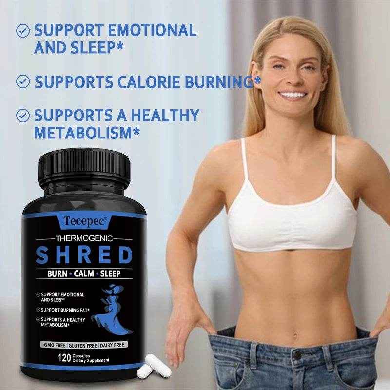 Fat Burner, Powerful Thermogenic Weight Loss, Relaxing Sleep, Metabolism Booster, Nighttime Appetite Suppressant, 120 Capsules