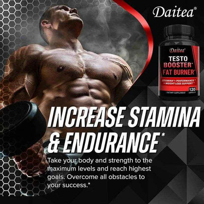 Natural Endurance and Strength Supplement for Men, Energy and Vitality, Fast Recovery, Non-GMO, Gluten-Free