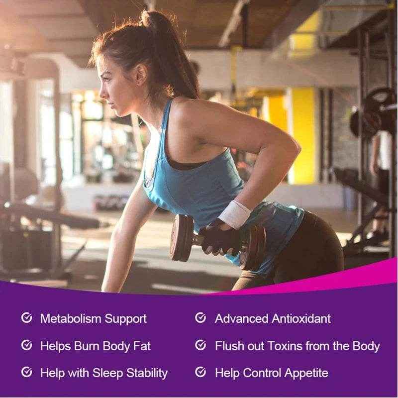 Night Fat Burner Capsules, Promote Intestinal Cleansing, Metabolism, Appetite Suppressant, Carbohydrate Blocker